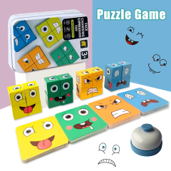 HUAMJ Funny Baby Games Colorful Child Education Toy of Montessori Game Training Novelty Wooden Puzzle Cube Toys