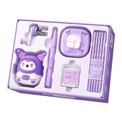 Electric Stationery Set Cartoon Learning Supplies Primary School Student Festival Hand Electric Pen Stationery Set