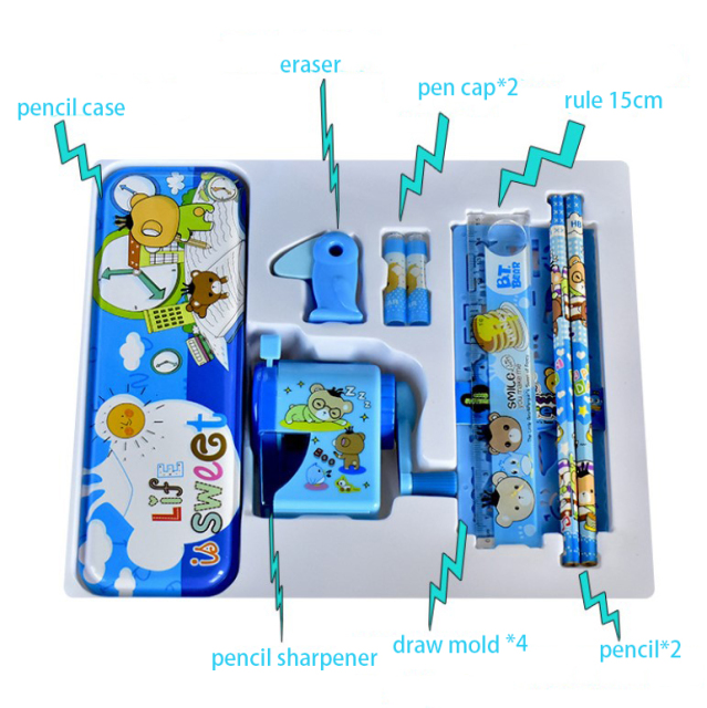 Ready to ShipIn Stock Fast Dispatch Hot Selling Cartoon Stationery Set Back to School Items for Children