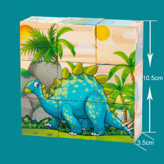 Wooden Puzzle Cube Blocks Kids Toys Puzzle Educational Toys for Children Wooden Montessori Game New Baby Wood Puzzle Box Opp Bag
