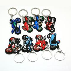 Factory Direct Customized Ready to Ship Wholesale Ring 2D Rubber Key Chain Halloween Horror Movie Soft PVC Keychain