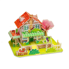 Kindergarten Children Paper Manual 3d Jigsaw Intelligence Development Model Early Educational Toy