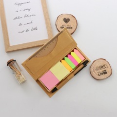 Custom Die Cut Tear off Sticky Notes Self-Adhesive Waterproof Kraft Paper Hard Cover with Memo Box Bulk for Office Use