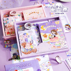 New Design DIY Journal Set  Birthday Notebook Gift Set Sticker Memo Tape Stationery Products