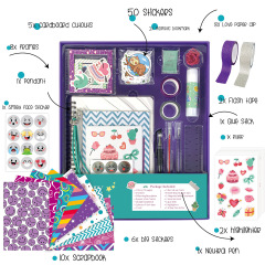 Cute Art Crafts Tween & Teenage Kids Scrapbook Diary Supplies Set Cool Birthday Gifts Ideas DIY Journal Kit for Girls