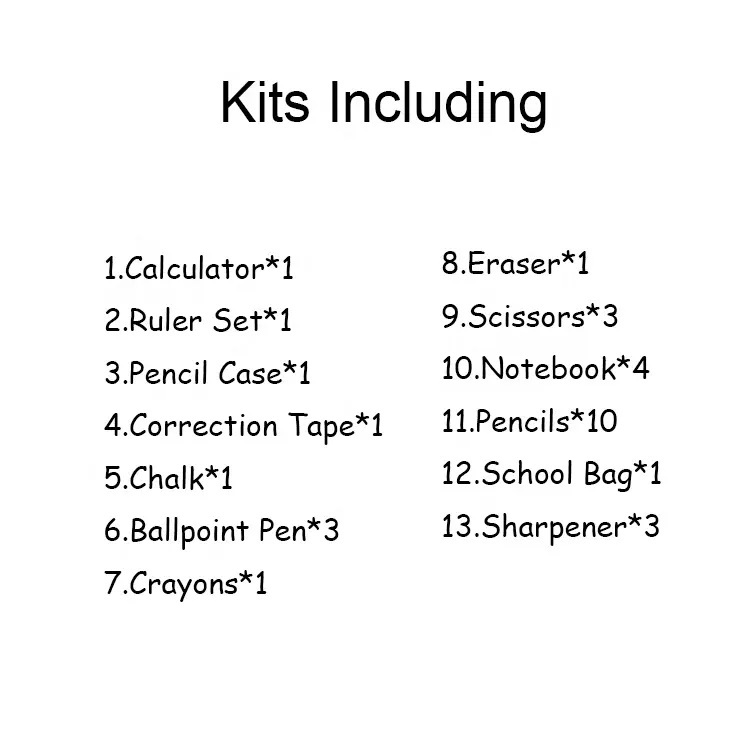 Back to School Supplies Set ,High Quality Stationery Kits,Great Bundle Includes Several Essentials Supplies