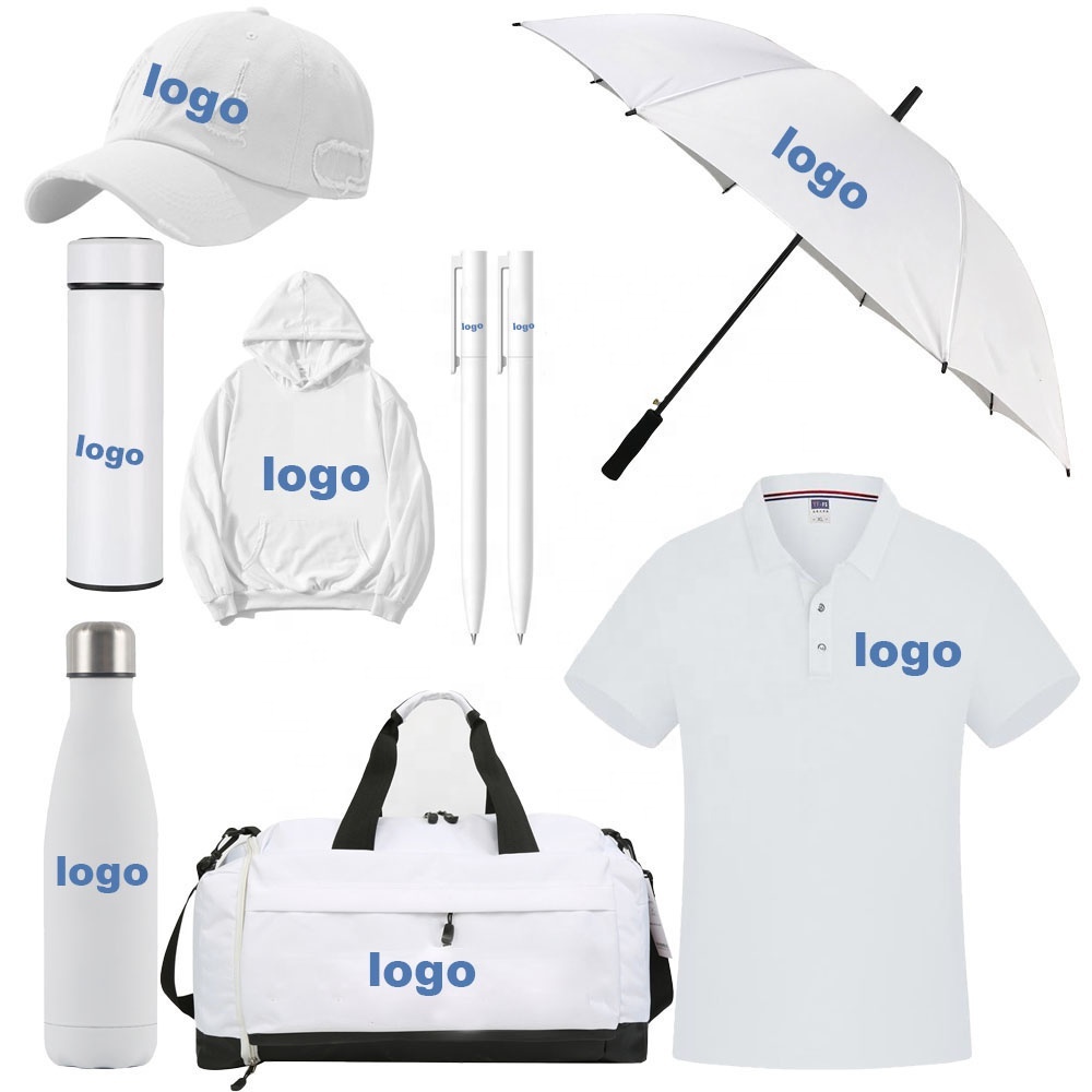 2024 Merchandise Custom logo Sublimation Blank Cap Shirt Journal Notebook Promotion Corporate Souvenir Business Gift Set Item