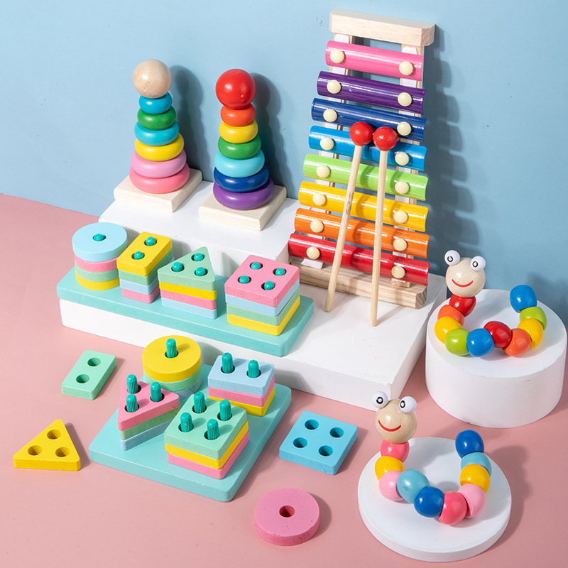 Multiple Styles Kid's Early Learning Educational Toys Wooden Montessori Toys Kids Intellectual Development Toy