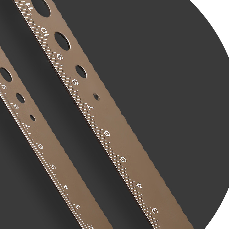 Hotsale Aluminum Alloy Ruler Four-Piece Set Stationery Set Children Student Ruler Office Drawing Ruler School Office Gift