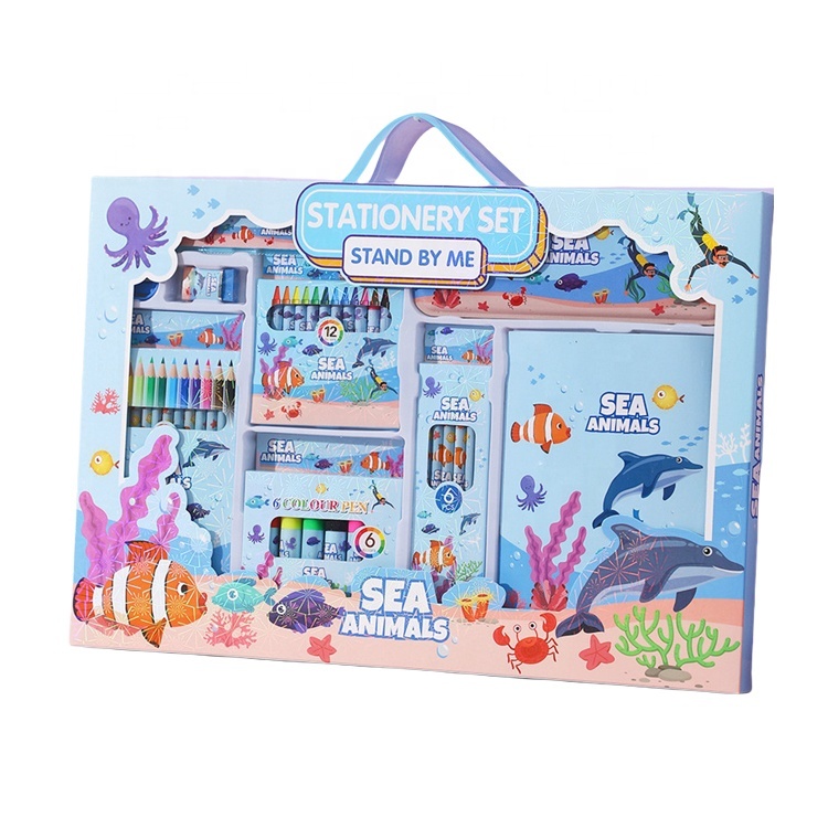 Wholesale Cartoon Cute Animal Kids Students Gifts School Items Stationery Set Gift Set