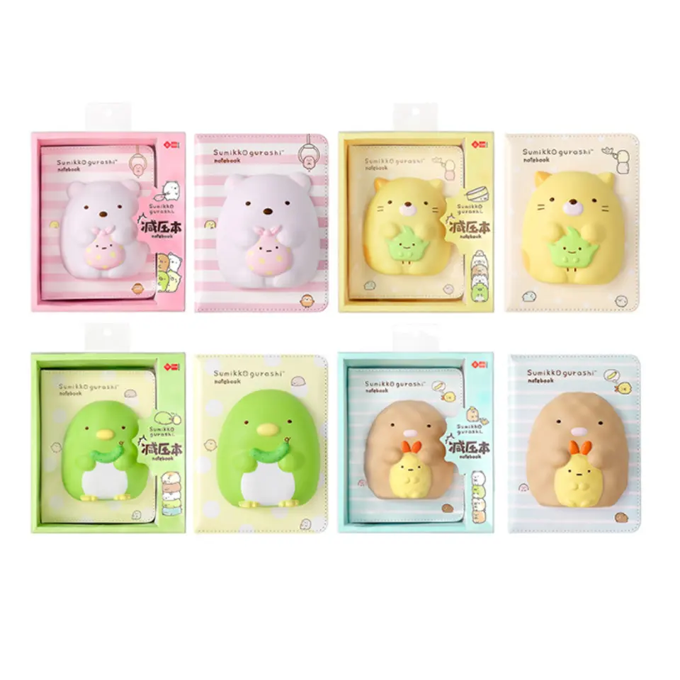Animal PU Cartoon Fat Novelty Fancy Kids Pen Rubbing Chubby Soft Decompression Rebounding Ledger Journal Diary Note Book