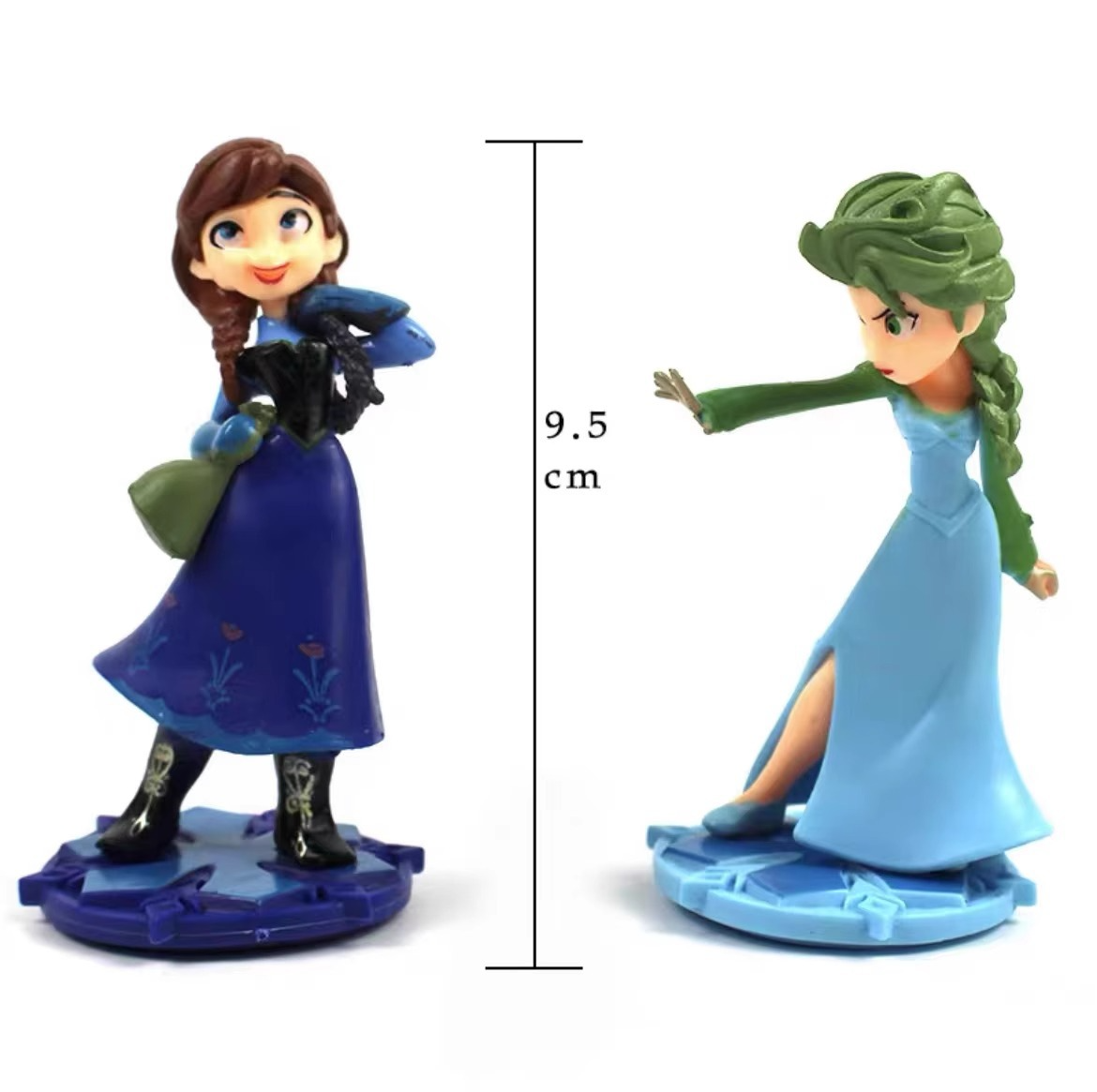 Wholesale 3D Doll Toys Lovely Cartoon Crayon Animal Action Figure Cake Desk Decoration Action Figures Accessories Gifts