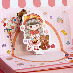 Cute Journals Set Notebook for Students Tape Sticky Note Stickers Birthday Gift Set for Student