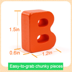 Letters Peg Board Montessori Jigsaw Puzzle Gift Sorting ABC Blocks Matching Game