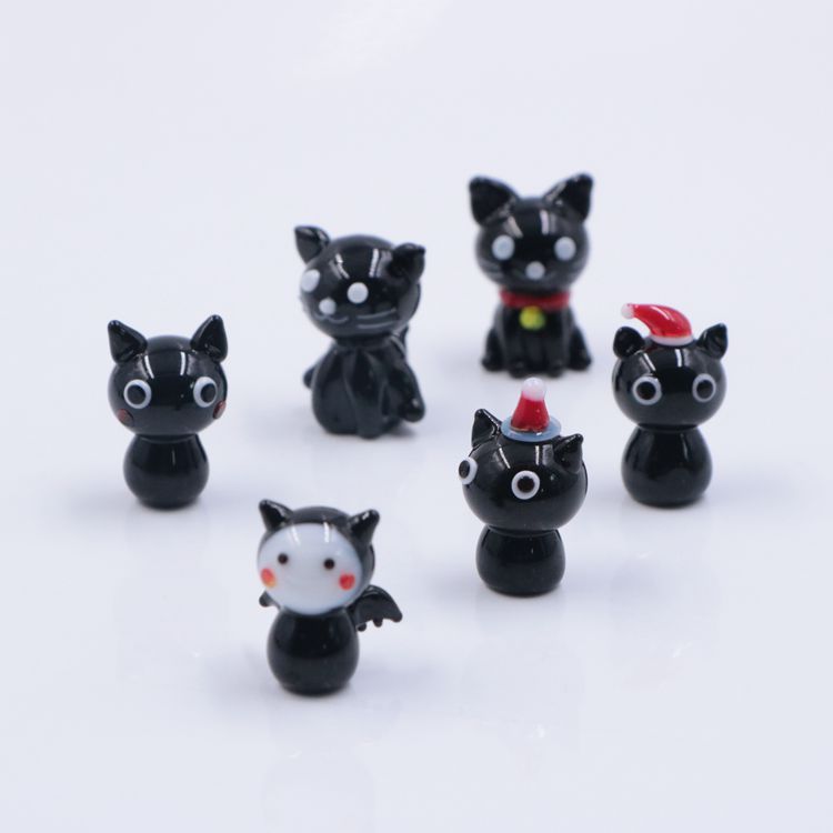 Hotsale New Mixed Styles Miniature Mini Halloween Glass Figures Figurine Ornament