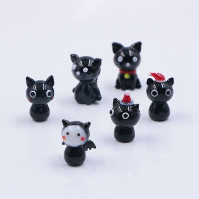 Hotsale New Mixed Styles Miniature Mini Halloween Glass Figures Figurine Ornament