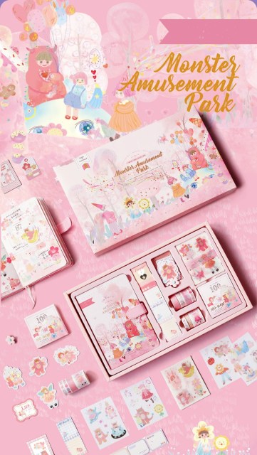 DIY Journalling Set Journal Gift Set Notebook Journal Book Set with 147 Pieces Items