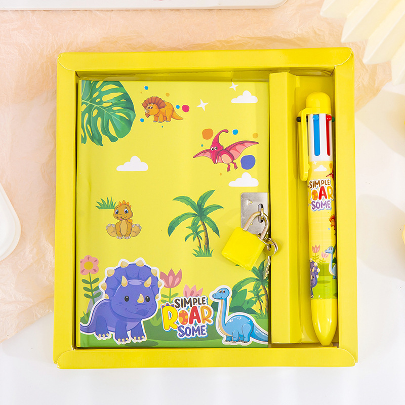 Children's Diary Password Lock Primary School Prize and Lock Book Christmas Gift Notebook Set School Office Stationery Supplies