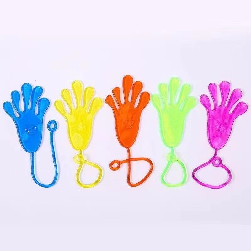 Wholesale New Sticky Palm Stretching Climbing Wall Teasing Kids Soft Rubber Creative Toys Sticky Hands for Kids