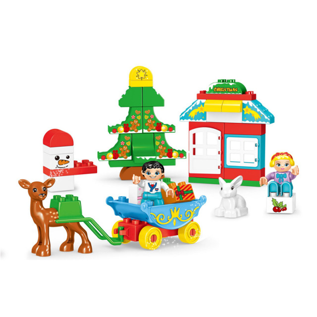 Hot-selling Factory Educational Puzzle Pretend Farm Building Blocks Sets Toy Abc Plastic Block Kids Toys
