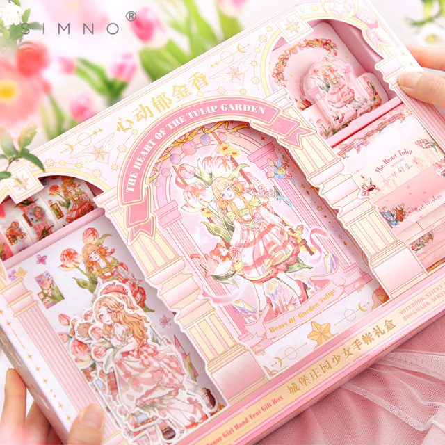New Arrived Castle Estate Journaling Stationery Set Bullet Journals for Teen Girls Customize a Romance Journal