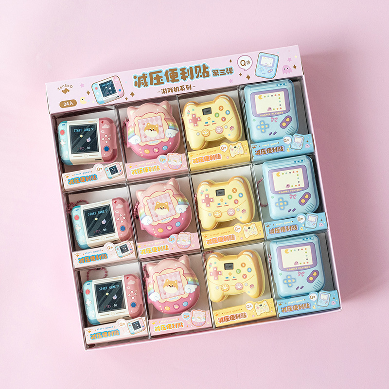 Cute Cartoon Portable Mini Notebook Decompress Relief Sticky Notes Students Portable Preparation Sticky Notes