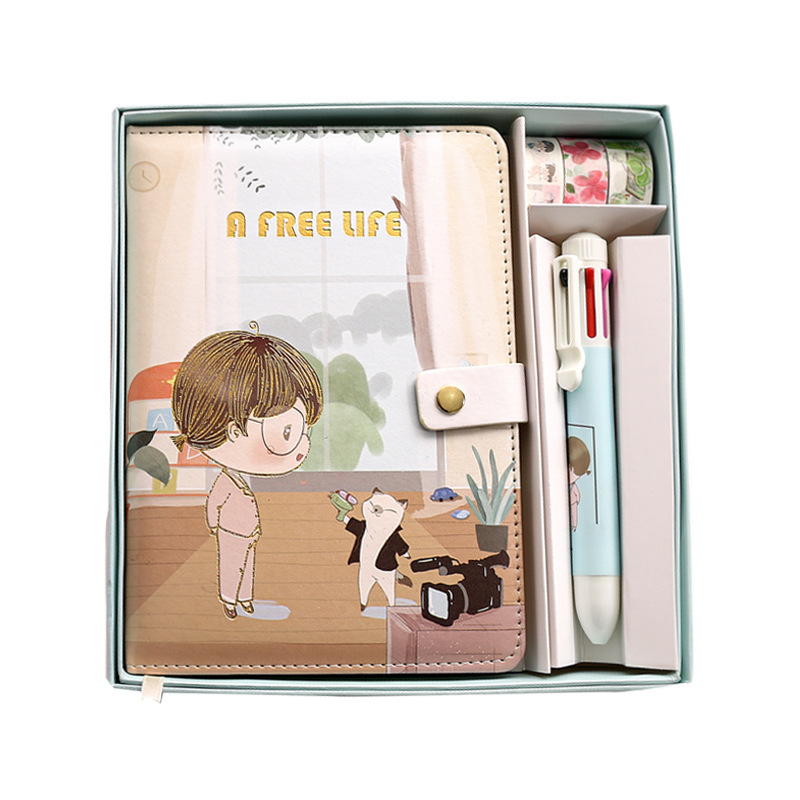 Hot Sale School Supplies Stationary Cute College Student Gift Journal  Box Notebook Magnetic Buckle Diary