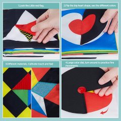 Baby Sensory Baby Books Toys High Contrast Black and White Books Non-toxic Fabrics for Early Education