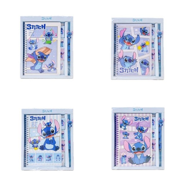 School Cartoon Creative 32K Coiled Book Gel Pen Stationery Set Handbook Combination Student Learning Supplies Notebook
