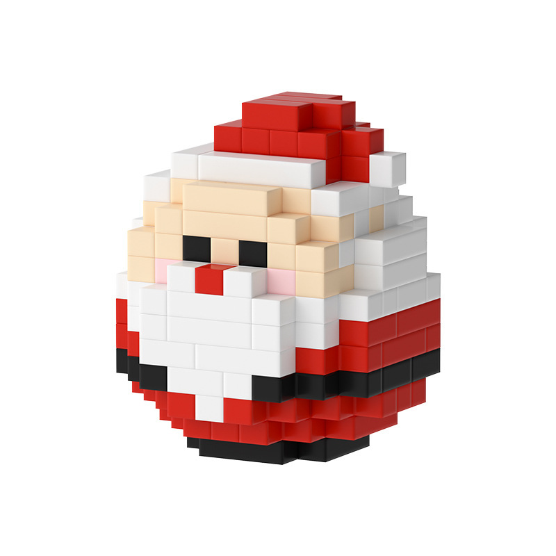 Hot Sale Kid Idea Mini Bricks Figures Santa Claus Snowman Elk Tree Christmas Building Block Toys for Kids