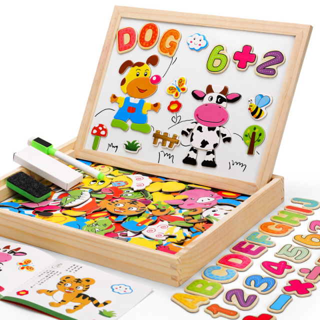 2021 Custom Wooden Toy 3d Magnetic Jigsaw Puzzle for Kids