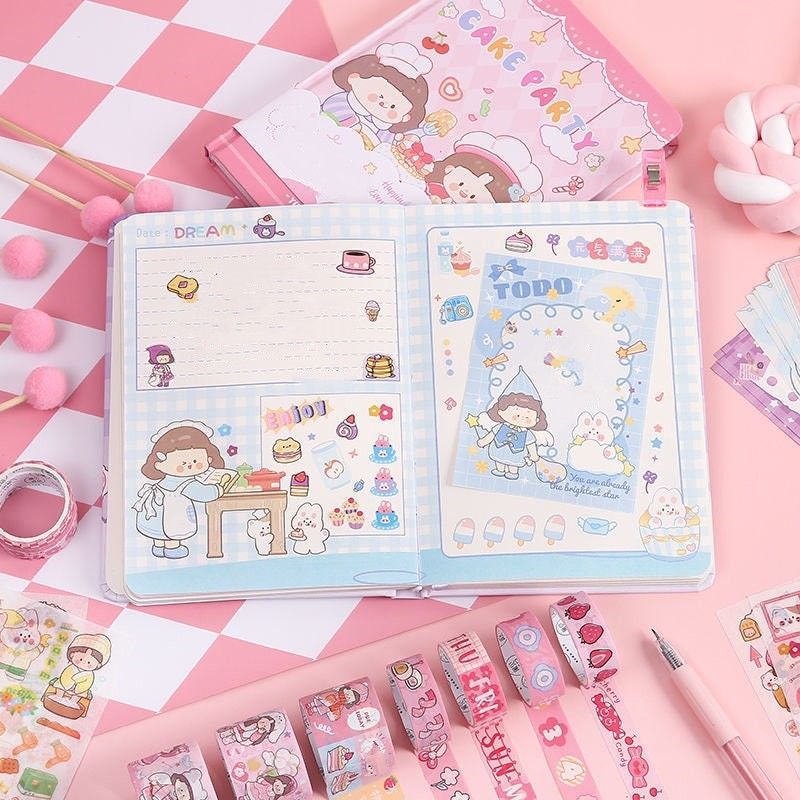 New Custom High Value DIY Cute Hand Account Notebook Stationery Gift Set for Student