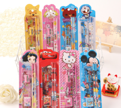 Cartoon Pencil Set Creative Stationery Children's Prize Student Stationery Set Gift Box Primary School