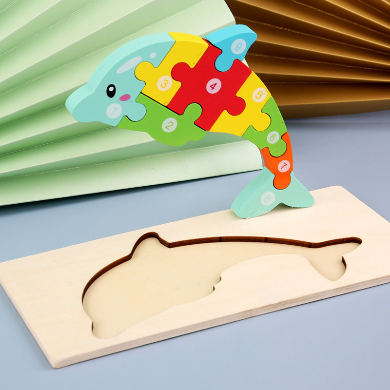 New Arrival Early Learning Children Animal Puzzle Kids Wooden Montessori Educational Toys