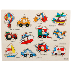 Custom Wooden Cartoon Animal Jigsaw Puzzle Board Toys Montessori DIY Children Learning Puzzles for Kids Boys and Girls