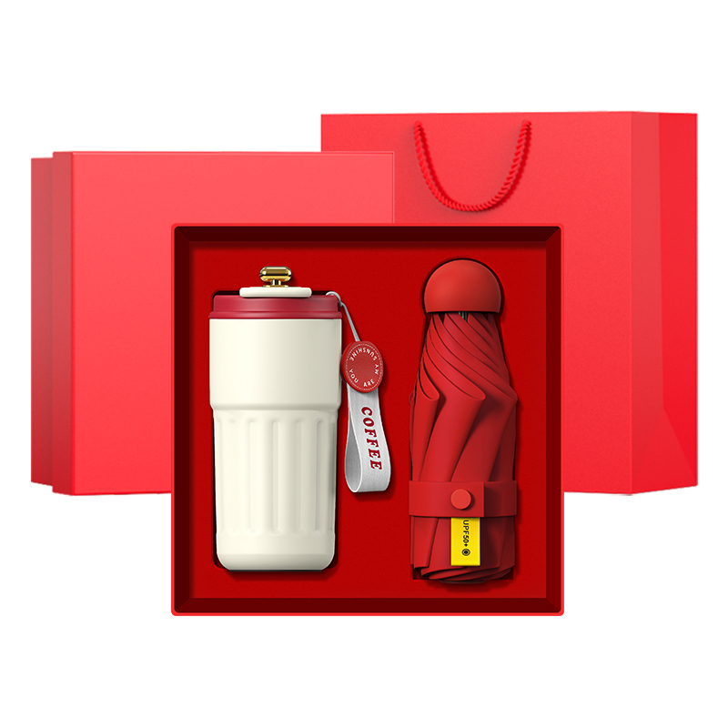 MXF42-2 Mug Mini Umbrella 2 in 1 Customized Souvenir Office Business Gift Set