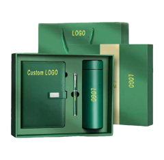 Custom Corporate Gift Set Luxury Vacuum Cup Notebook Executive Kits Business Promotional Gift Set With Box Commemorative Gift