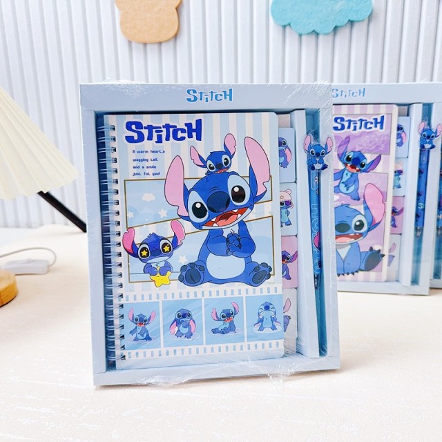 School Cartoon Creative 32K Coiled Book Gel Pen Stationery Set Handbook Combination Student Learning Supplies Notebook