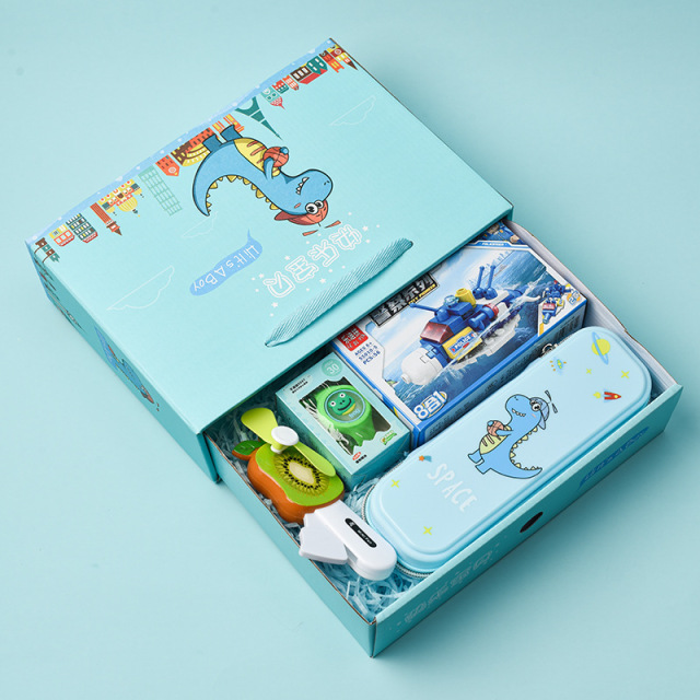 Children's Kindergarten School Supplies Cartoon Gift Box Students Boys Girls Stationery Set