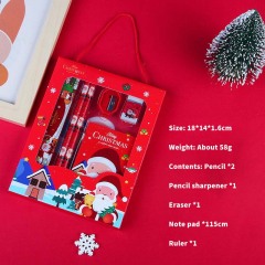 Cute Eraser Pencil Stationery Cartoon Stationery Kit for Children Birthdays Primary School Supplies Students Christmas Gift Set