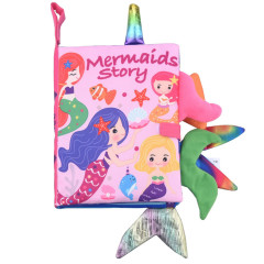 Dinosaur Ocean Farm Jungle Tail Animals Story Book Baby Soft Fabric Cloth Book for Baby Toy