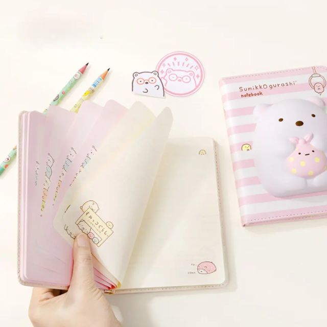 Animal PU Cartoon Fat Novelty Fancy Kids Pen Rubbing Chubby Soft Decompression Rebounding Ledger Journal Diary Note Book