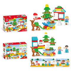 Hot-selling Factory Educational Puzzle Pretend Farm Building Blocks Sets Toy Abc Plastic Block Kids Toys