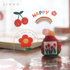 New Arrived 100  Pcs Cartoon Girls PET Sticker Set, Custom Journals Stickers, Kids Gifts Student Stationery