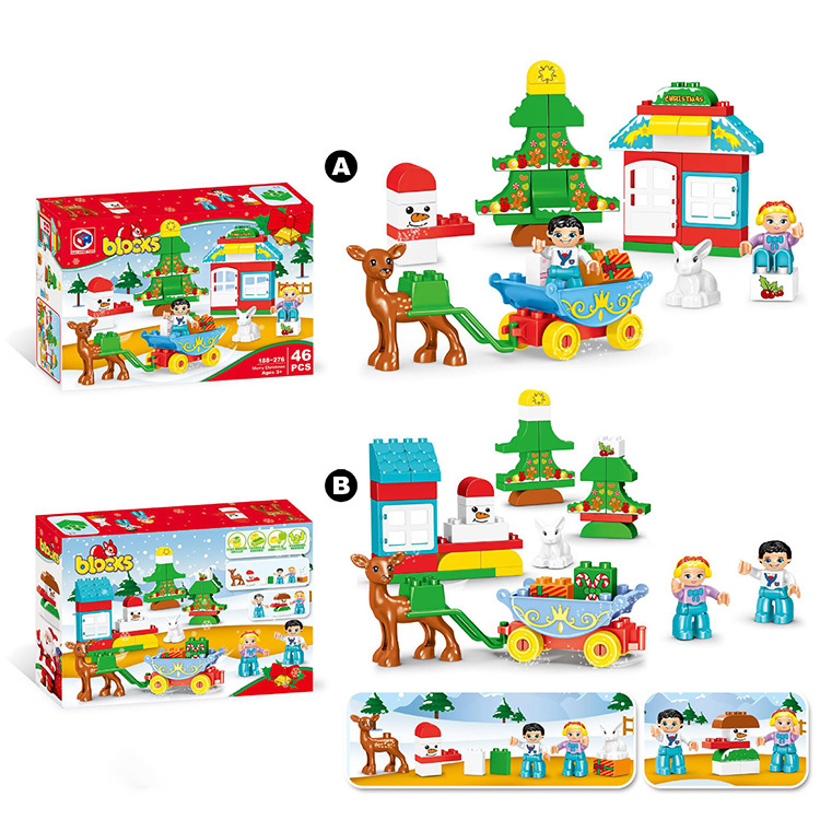 Hot-selling Factory Educational Puzzle Pretend Farm Building Blocks Sets Toy Abc Plastic Block Kids Toys