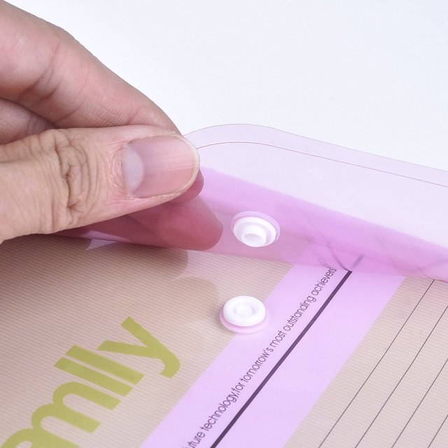 A4 Plastic Envelopes With Snap Button Document Plastic File Folders Letter Poly A6 Envelopes Plastic With Label Pocket