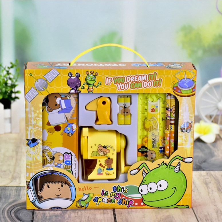 Ready to ShipIn Stock Fast Dispatch Hot Selling Cartoon Stationery Set Back to School Items for Children