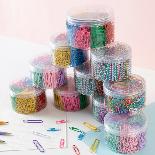 Hot Wholesale Custom Logo Reusable Colorful Paper Clips in Office Stationery Promotional Business Gifts