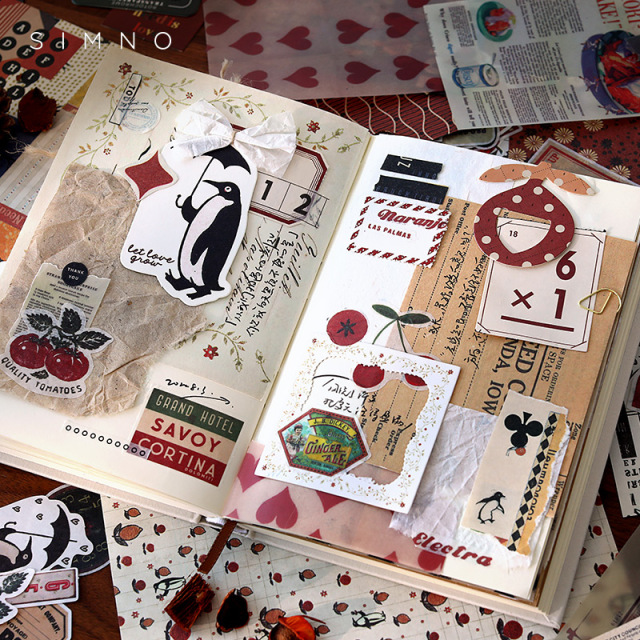 New Fashion Retro Wandering Series Material Paper Simple Basics Journal Decoration Memo Pad Stationery Products