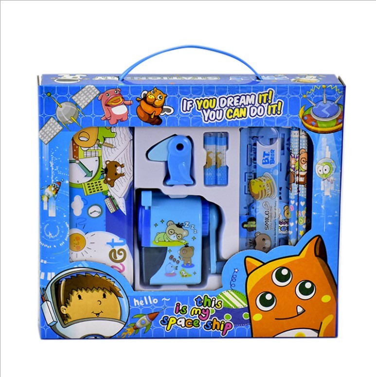 Ready to ShipIn Stock Fast Dispatch Hot Selling Cartoon Stationery Set Back to School Items for Children